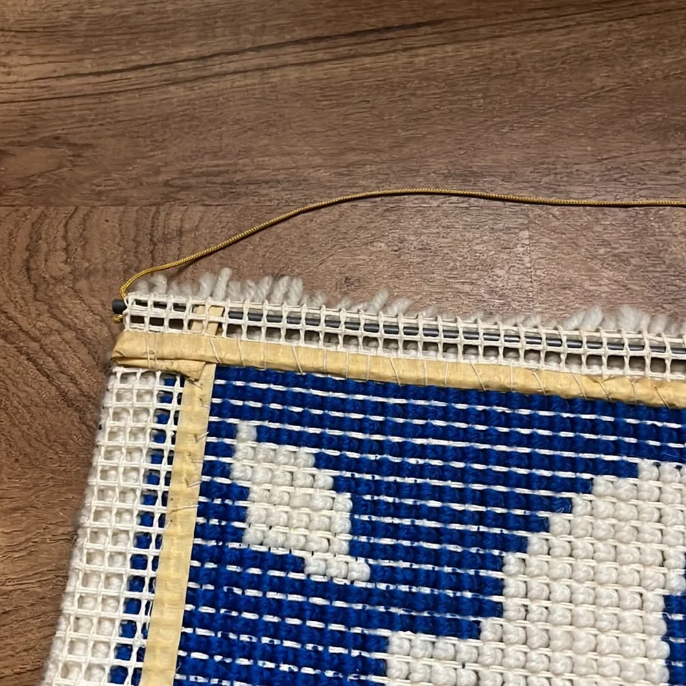 Vintage 70’s Star Rug Wall Hanging